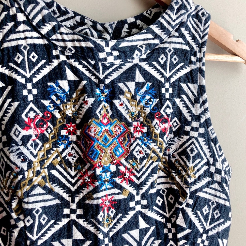 100% Cotton Beaded Embroidered Dress
